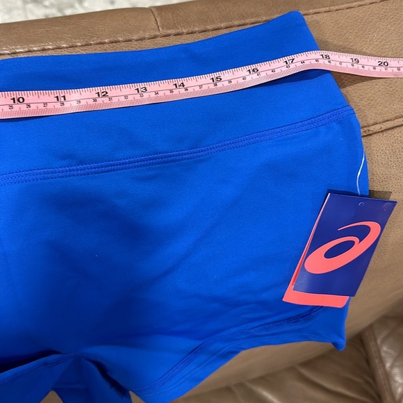ASICS woman’s running shorts. Neon blue. New with tag. - Picture 6 of 8